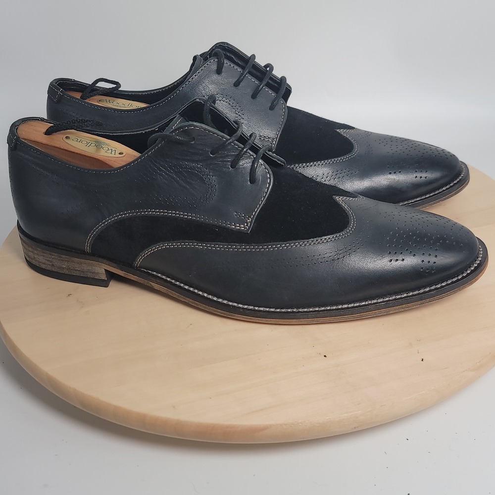 Men's Stacy Adams Ivingale Wingtip Oxford Shoes Leather Green 24913-305 10.5 M
